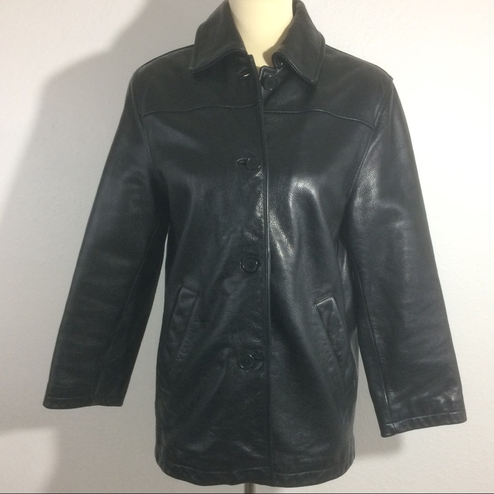 Andrew Marc New York Black Leather Jacket